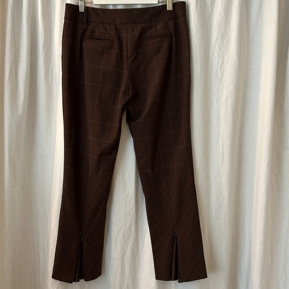 🤎Diane von Furstenberg split hem cropped trousers, women’s size 4 - Picture 3 of 10